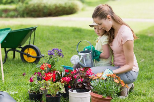 Itemised landscaping price breakdown for a busy-road property in Lewisham