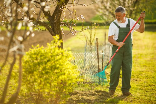 Safe landscaping service checkout with card and PayPal methods